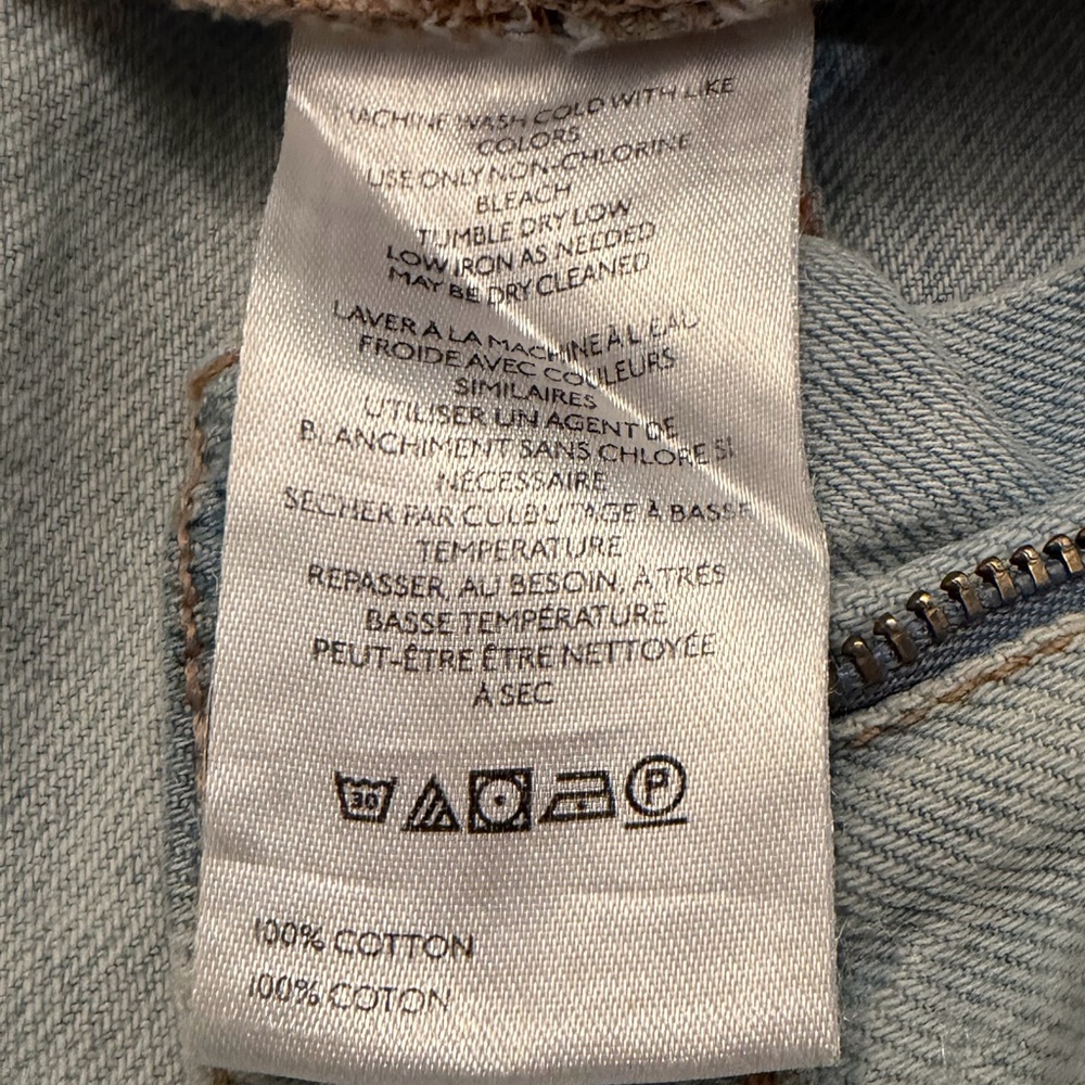Free People Light Wash Baggy Distressed Jeans - Picture 7 of 9